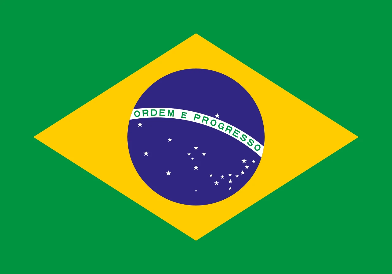 Flag of Brazil with 22 stars