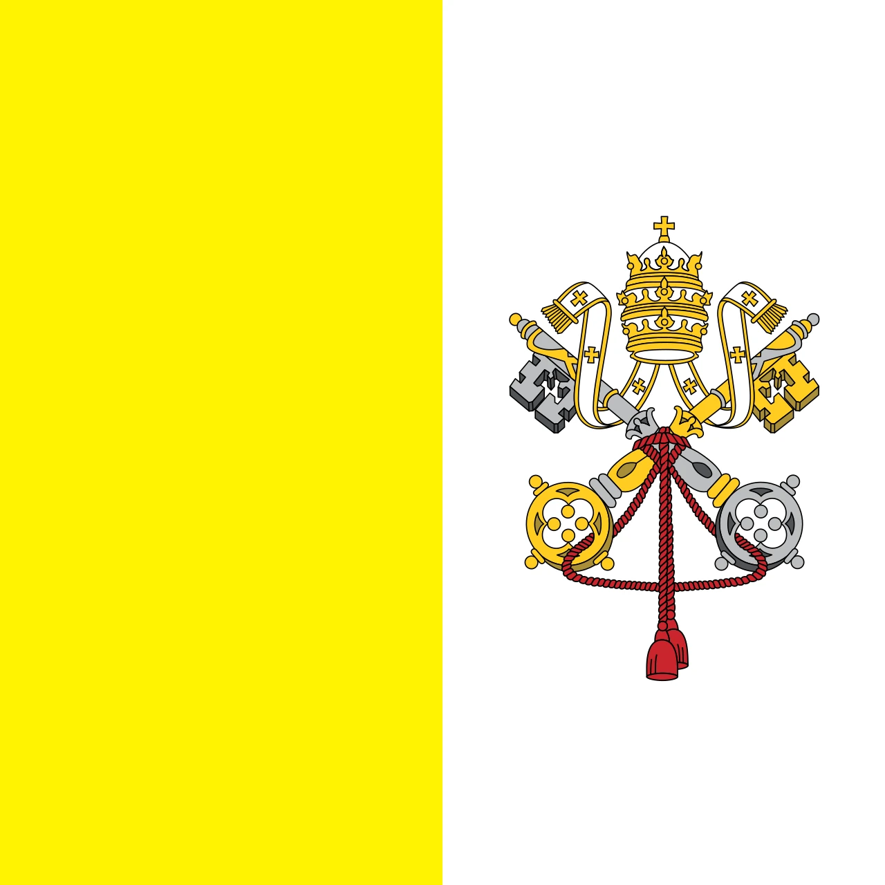 Current flag of Vatican City