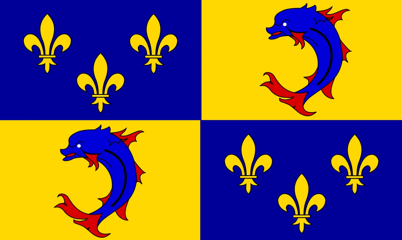 Flag of department of Isère