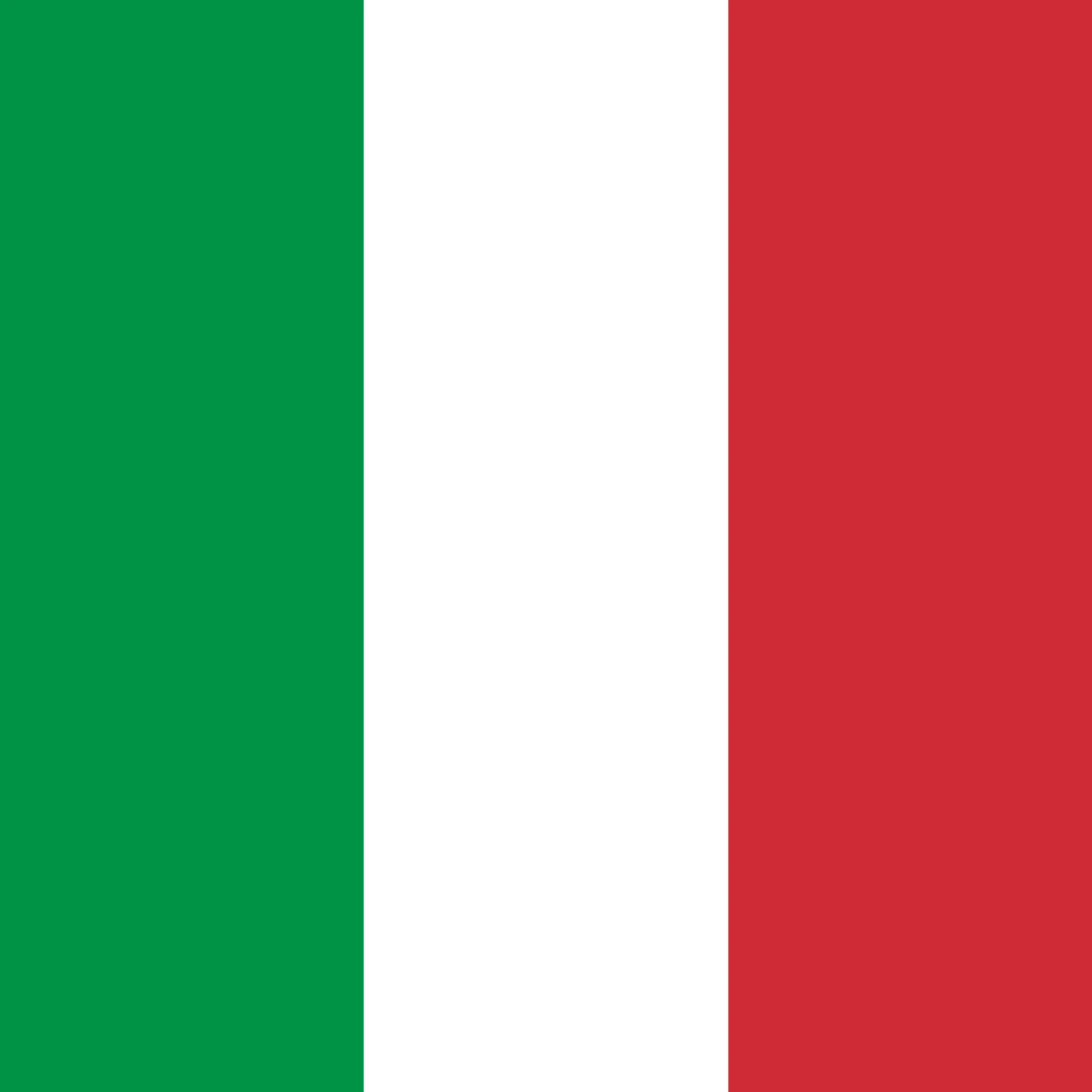 Green, white and red flag with vertical stripes