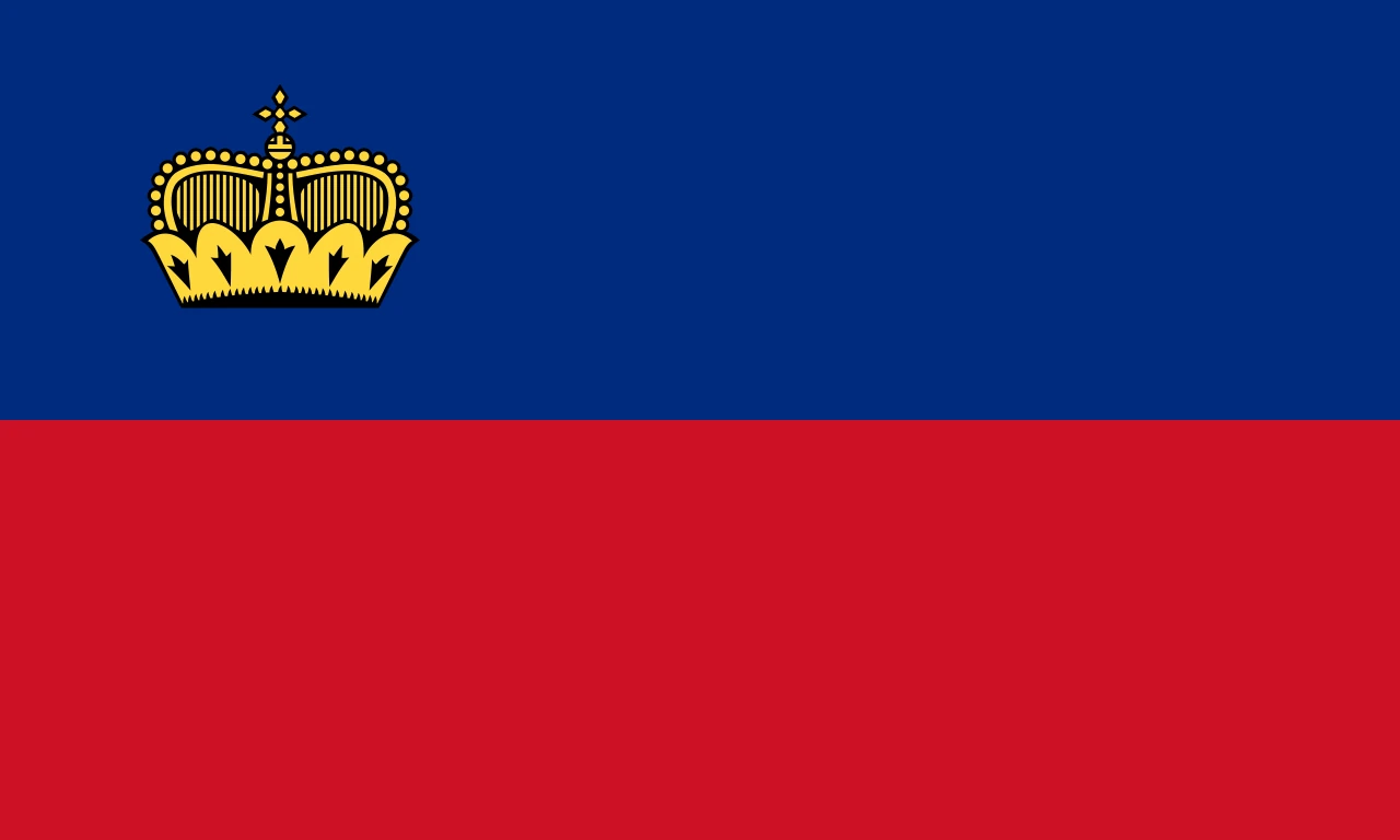 Current flag of Liechtenstein