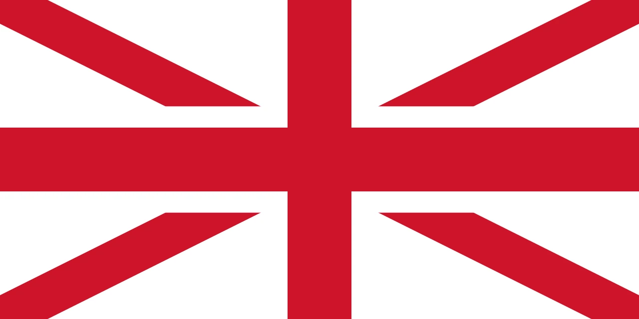 Bandera de la Unió amb l’aspa blanca de Sant Andreu sobre fons blau