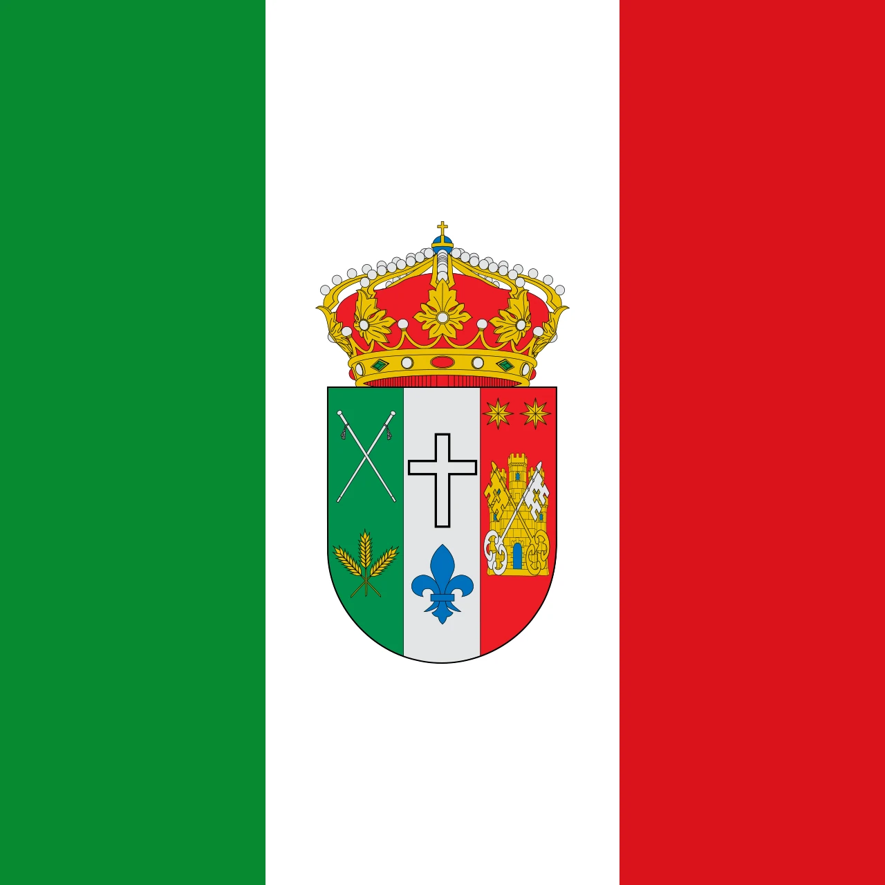 Bandera de Saldaña de Burgos