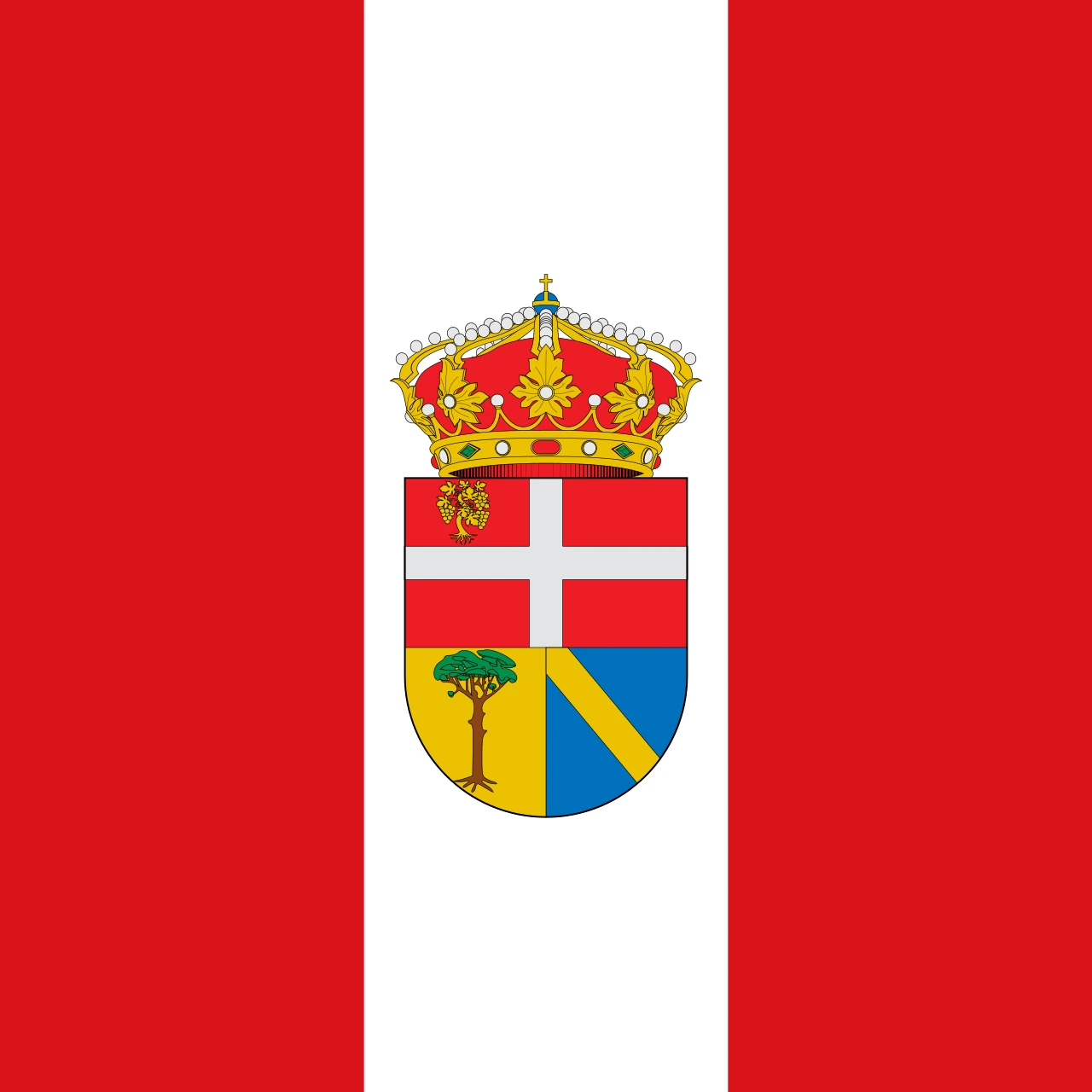 Bandera de Santiuste de San Juan Bautista