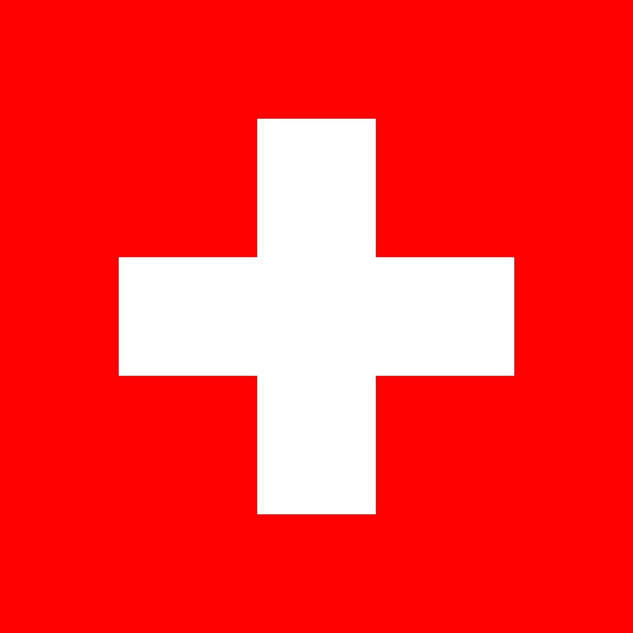 Bandera actual de Suiza