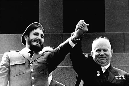 Fidel Castro y Khrushchev