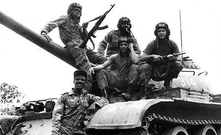 Combatientes cubanos en Angola