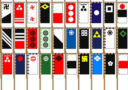 Banderas de samurais